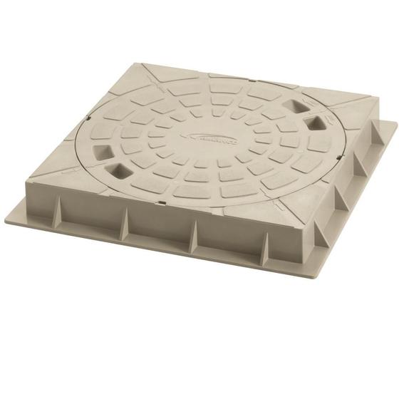 Tampa Para Caixa Multipla Quadrada Bege 300x300 Mm (suporta Ate 500 Kg) Amanco Menor preço em Tampa Para Caixa Multipla Quadrada Bege 300x300 Mm (suporta Ate 500 Kg) Amanco