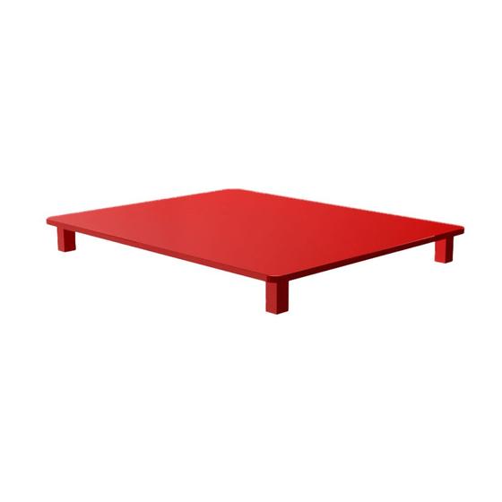 Tampa para Cooktop 3 Bocas 66 x 32 cm Built Madeira MDF Laqueado Vermelho Menor preço em Tampa para Cooktop 3 Bocas 66 x 32 cm Built Madeira MDF Laqueado Vermelho