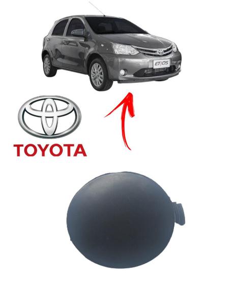 Imagem de Tampa Reboque Parachoque Dianteiro Toyota Etios 2013 2014 2015 2016 Tampinha Capa Capinha 52721-0D902