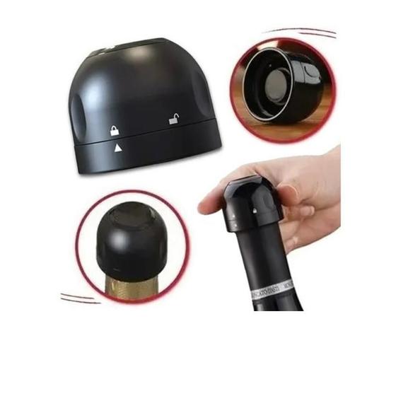 Imagem de Tampa Rolha De Vinho Champagne Bebidas Pressão Garrafa Vedada Anti Vazamento NS-3409