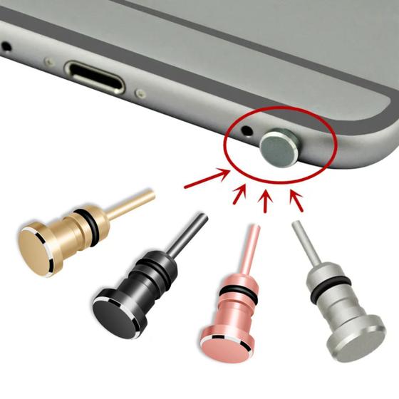Imagem de Tampa Tampinha Protetora Anti Poeira Sujeira Entrada Saída P2 P3 3,5mm Fone e Microfone Plug Conector Adaptador