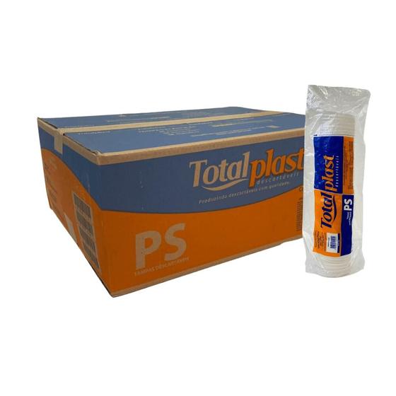 Imagem de Tampa Transparente para copos Térmicos 300ml com furo Totalplast com 1.000 unidades