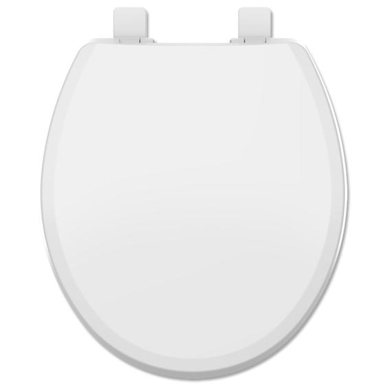 Imagem de Tampa Vaso Sanitário Oval Universal 38x44 Cm - Branco