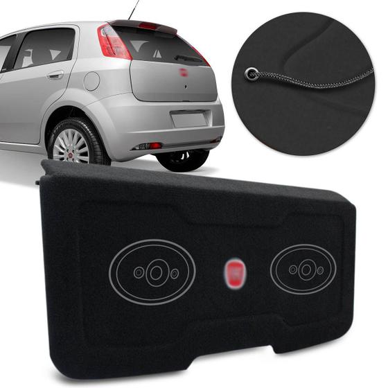 Tampão Porta Malas Punto 2007 a 2017 Carpete Preto Furos Alto Falante 6x9 Bagagito + Cordinha é boa?