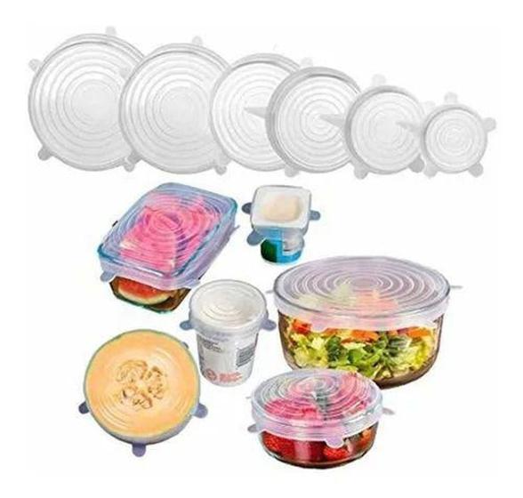 Imagem de Tampas De Silicone Flexíveis Reutilizáveis - Kit 6 Unid - Western