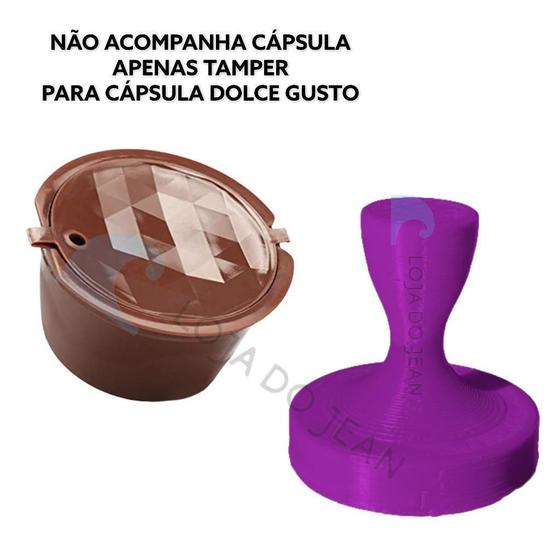 Imagem de Tamper Socador Cápsula Dolce Gusto Reutilizável Café Roxo