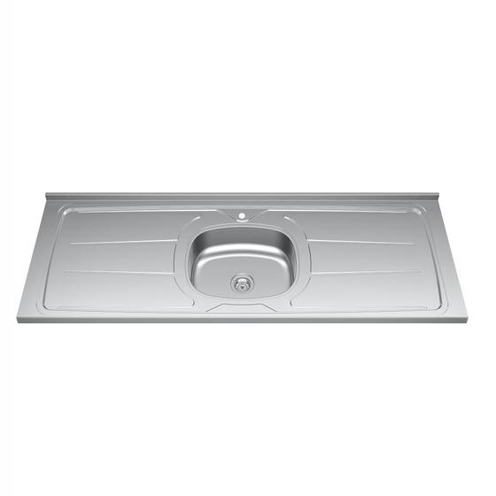 Tampo para Pia de Inox 1,60m Com Válvula Ghelplus - Cuba de Embutir ...