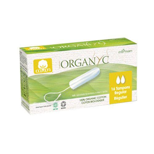 Imagem de Tampões Orgânicos Organyc Regular sem Aplicador - Pacote com 16 Unidades (2 Pacotes)