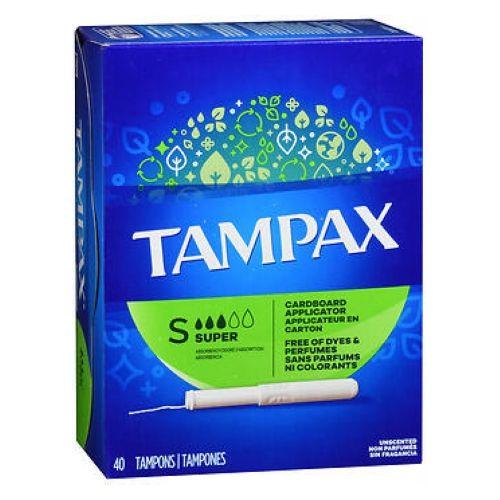 Imagem de Tampões Tampax Super Absorventes com Aplicador Nivelável - Pacote com 40 Unidades