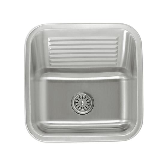 Tanque Aço Inox Sobrepor ou Embutir com Válvula Guimmis.casa Menor preço em Tanque Aço Inox Sobrepor ou Embutir com Válvula Guimmis.casa