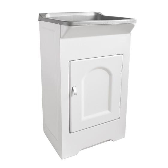 Imagem de Tanque de Lavanderia Plástico 22L Com Gabinete ABS 47cm