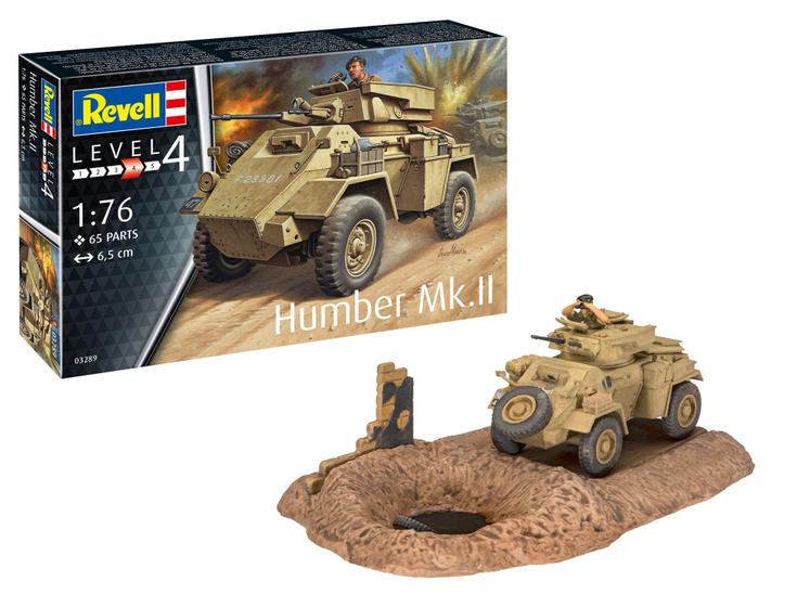 Imagem de Tanque Humber Mk.ii 1/76 Revell 03289 Mk 2 - Kit para montar e pintar - Plastimodelismo