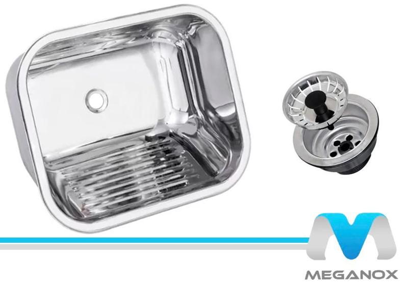 Imagem de Tanque Inox 40x40x22 (AÇO 304) - Meganox + valvula