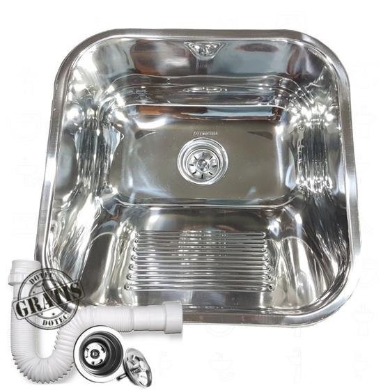 Tanque inox 40x40x22cm tecnocuba Menor preço em Tanque inox 40x40x22cm tecnocuba
