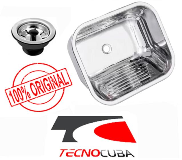 Tanque Inox 50x40 (AÇO 304) com válvula - Tecnocuba (ORIGINAL ) Menor preço em Tanque Inox 50x40 (AÇO 304) com válvula - Tecnocuba (ORIGINAL )