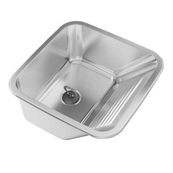 Imagem de Tanque Inox de Embutir 25 Litros Acetinado GhelPlus Aço Inox