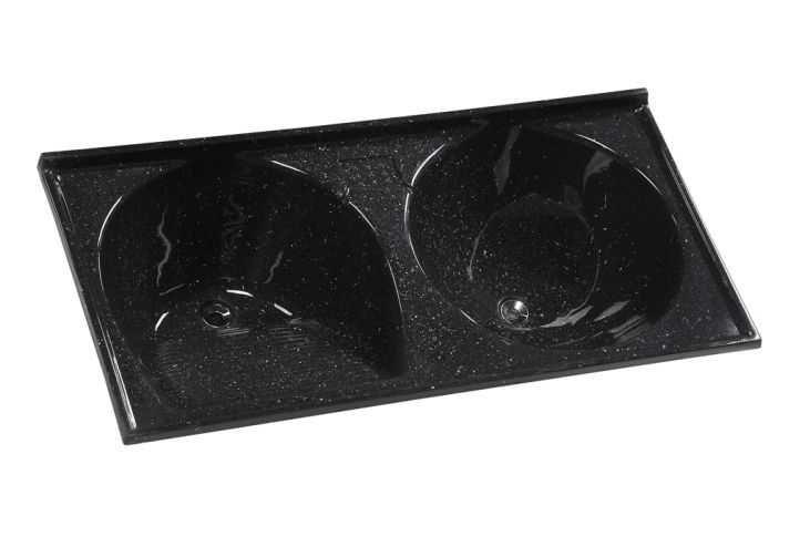 Tanque Lavar Roupa Sintético 124 x 62cm Preto - Rorato Menor preço em Tanque Lavar Roupa Sintético 124 x 62cm Preto - Rorato