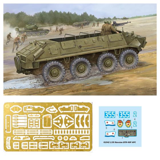 Imagem de Tanque Russian Btr-60p Apc 1/35 Trumpeter 01542 Btr Btr60p