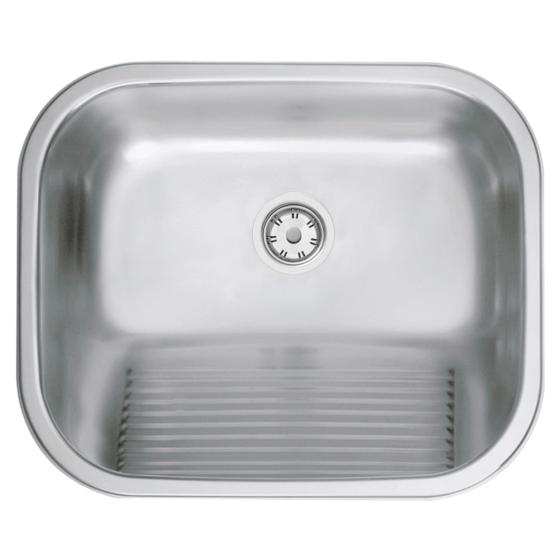 Tanque Tramontina Hera 34 L em Aço Inox Acetinado 50 x 40 cm com Válvula Menor preço em Tanque Tramontina Hera 34 L em Aço Inox Acetinado 50 x 40 cm com Válvula