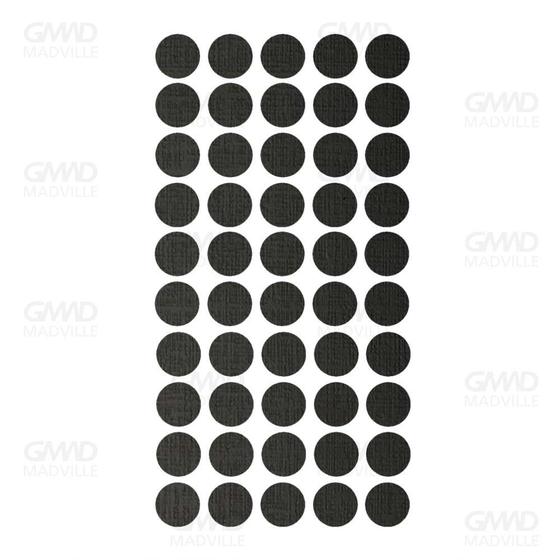 Imagem de Tapa Furo 12mm Preto Trama/Ebano Chess/Argel com 50 Un. - J Neto