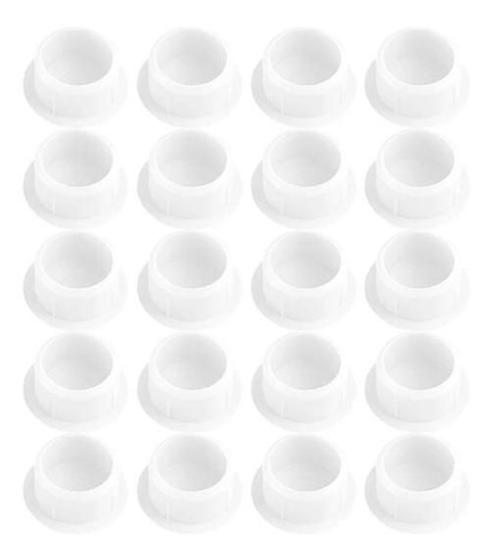 Imagem de Tapa Furo Para Móveis 8Mm 2000 Unidades Branco