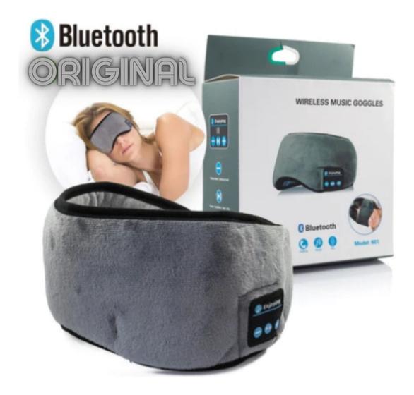 Imagem de Tapa Olho Bluetooth Máscara de Dormir Meditar Fone De Ouvido.