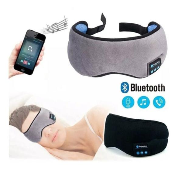 Imagem de Tapa Olho Máscara Bluetooth Fone De Ouvido Integrado para Dormir