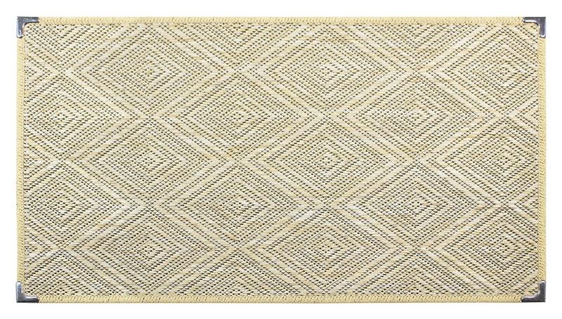 Imagem de Tapete 0,50x0,80 tapetinho capacho sisal lancer não risca antiderrapante otimo acabamento lavavel macio sala quarto