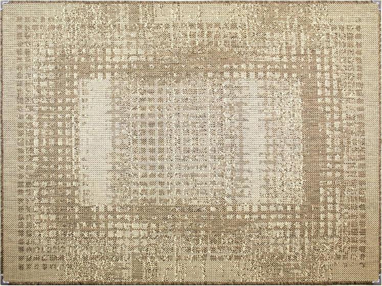 Imagem de Tapete 150 x 200 decorativo sisal sem pelo não escorrega sala quarto escritório comercio luxo lancer(s-611-mescla)