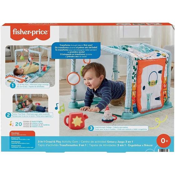 Imagem de Tapete 3 Em 1 Engatinhar e Brincar Fisher-Price - Mattel