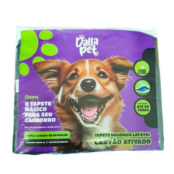 Imagem de Tapete Absorvente para Pets C/ Carvão Ativado Elimina Odor