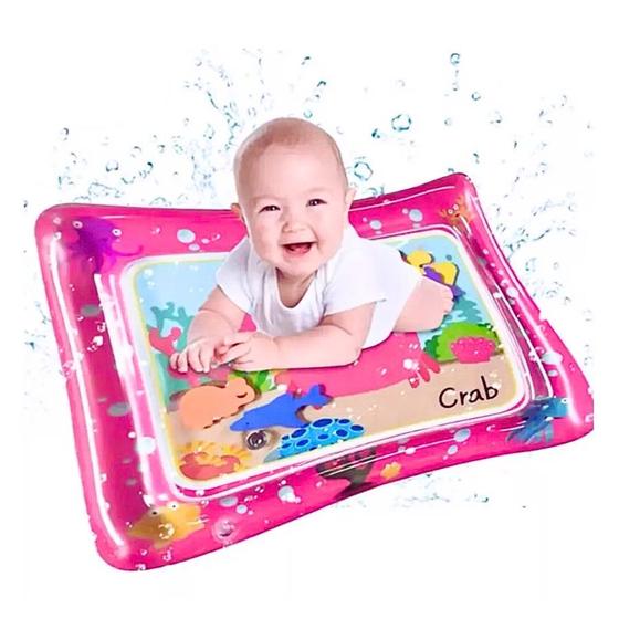 Imagem de Tapete Almofada De Água Inflável Infantil Color Fundo Do Mar Baby Interativo Sensorial Colorida Divertida