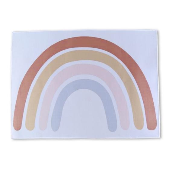 Imagem de Tapete Arco-Íris Infantil 145x105cm - Para Quarto de Crianças