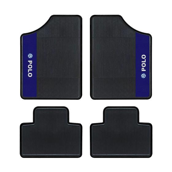 Tapete Automotivo Borracha Protetor Assoalho Lateral Azul VW Polo Menor preço em Tapete Automotivo Borracha Protetor Assoalho Lateral Azul VW Polo