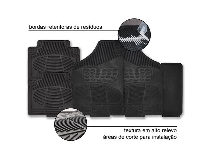 Tapete Automotivo Carro Borracha Pvc Reforçado Menor preço em Tapete Automotivo Carro Borracha Pvc Reforçado