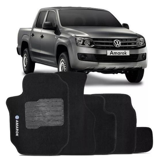 Imagem de Tapete Automotivo Vw Amarok Carpete Base Pinada