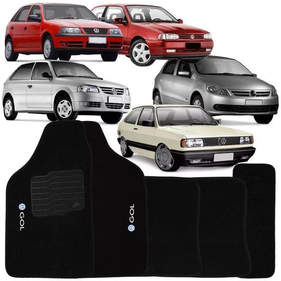 Imagem de Tapete Automotivo VW Gol G2 Bola 1995 Até 2004 Logo Bordado