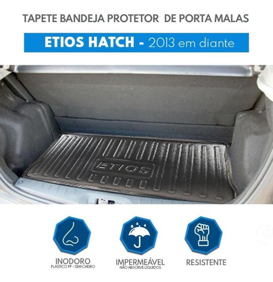 Imagem de Tapete Bandeja Porta Malas Toyota Etios Hatch Preto