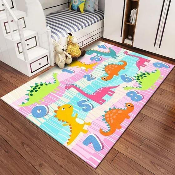 Imagem de Tapete Belga Infantil Kids 100cm X 140cm Quarto Playground Anti derrapante