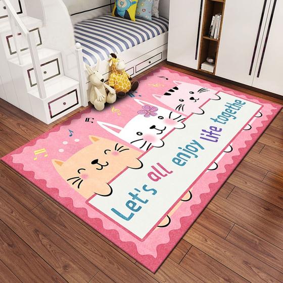 Imagem de Tapete Belga Infantil Kids 100cm X 140cm Quarto Playground Anti derrapante