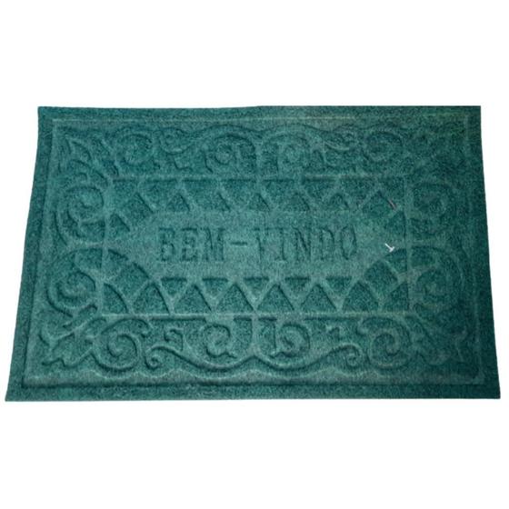 Imagem de Tapete bem vindo emborrachado antiderrapante lavável porta de casa