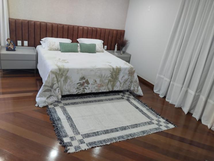 Imagem de Tapete Boho Dupla Face Preto com Cru 1,5 x 2,0 Tear Manual