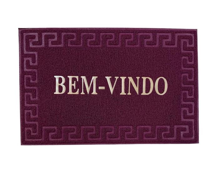 Imagem de Tapete Capacho de Porta Entrada Casa Decorativo Bem Vindo