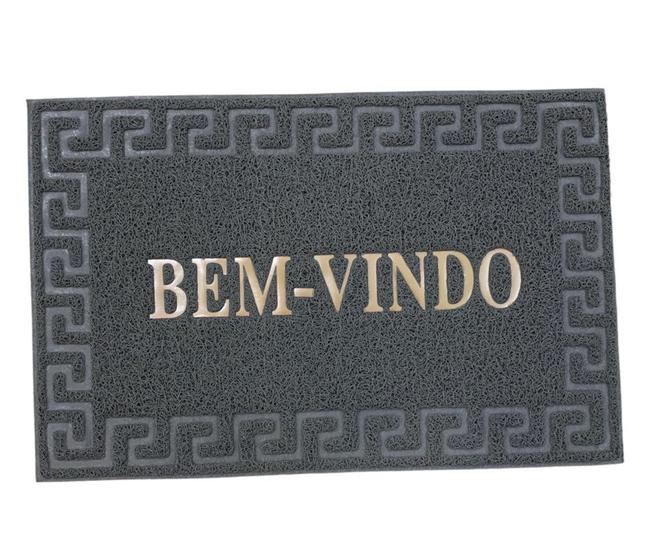 Imagem de Tapete Capacho de Porta Entrada Casa Decorativo Bem Vindo