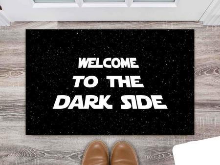 Imagem de Tapete Capacho Decorativo Entrada Porta Sala Welcome to the Dark Side (Star Wars)