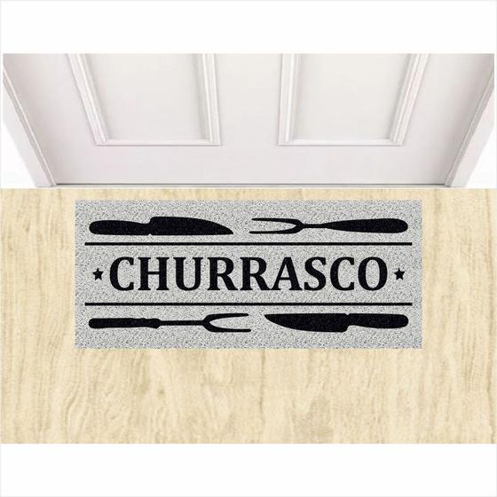 Imagem de Tapete Capacho Divertido Area do Churrasco Para Decoração