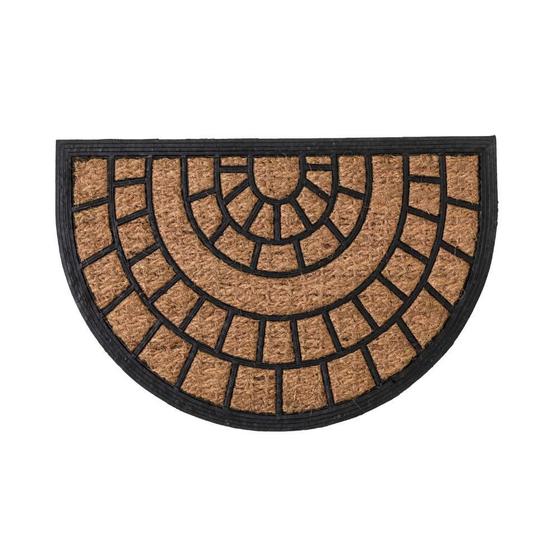 Imagem de Tapete Capacho Fibra de Coco 40x60cm Meia Lua Texas 03 Corttex