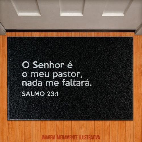 Imagem de Tapete Capacho Gospel - Senhor Meu Pastor Nada Me Faltará