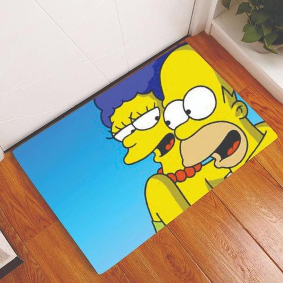 Imagem de Tapete Capacho Personalizado Decorativo Tapete Capacho Personalizado Decorativo Casal Simpsons