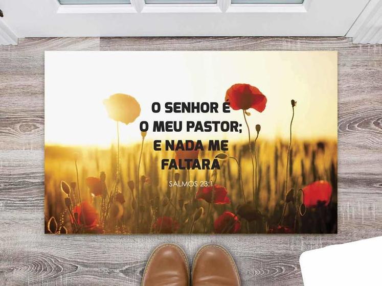 Imagem de Tapete Capacho Personalizado Divertido O Senhor é meu Pastor